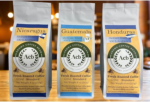Aroma Central American Coffee 3-Variety Pack Ground Coffee