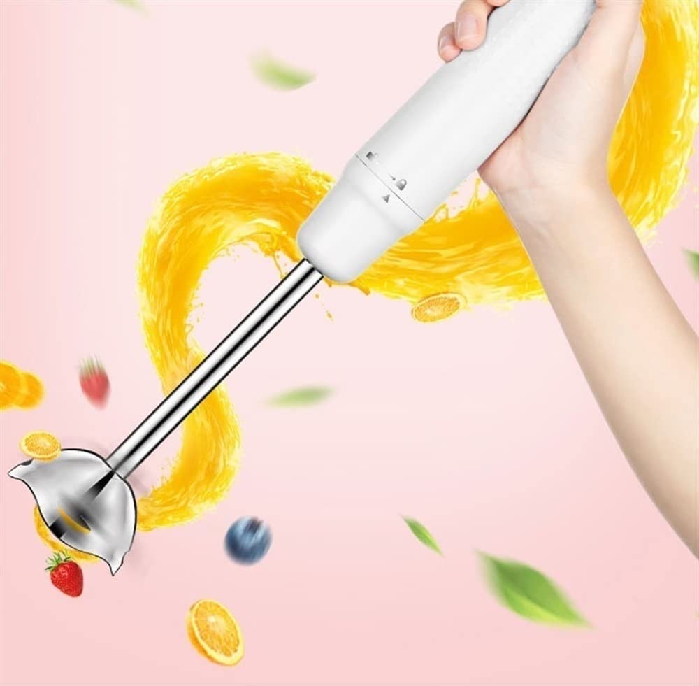 Blender ręczny zanurzeniowy, blender ręczny 4 w 1, trzepaczka do jajek, ostrza ze stali nierdzewnej, blender ręczny do koktajli/przecierów, jedzenia dla dzieci/sosów/zup