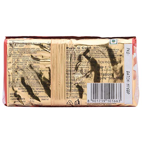 Image of Parle -G Gold Milk Wheat Biscuits, 100 Grams