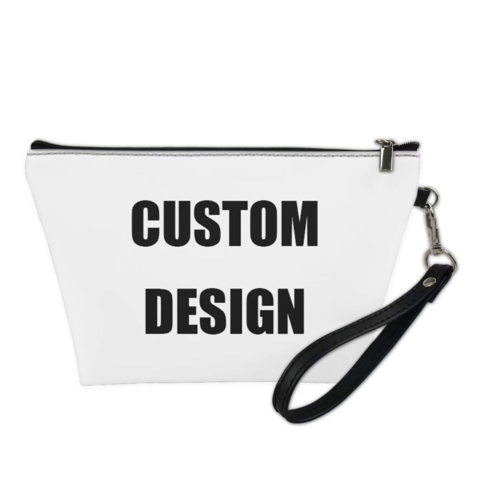 Bigcardesigns Custom Design Travel Cosmetic Toiletry Organizer Case for Women Zipper Wallet Large Makeup Bags Portable Cosmetic Purse Gifts