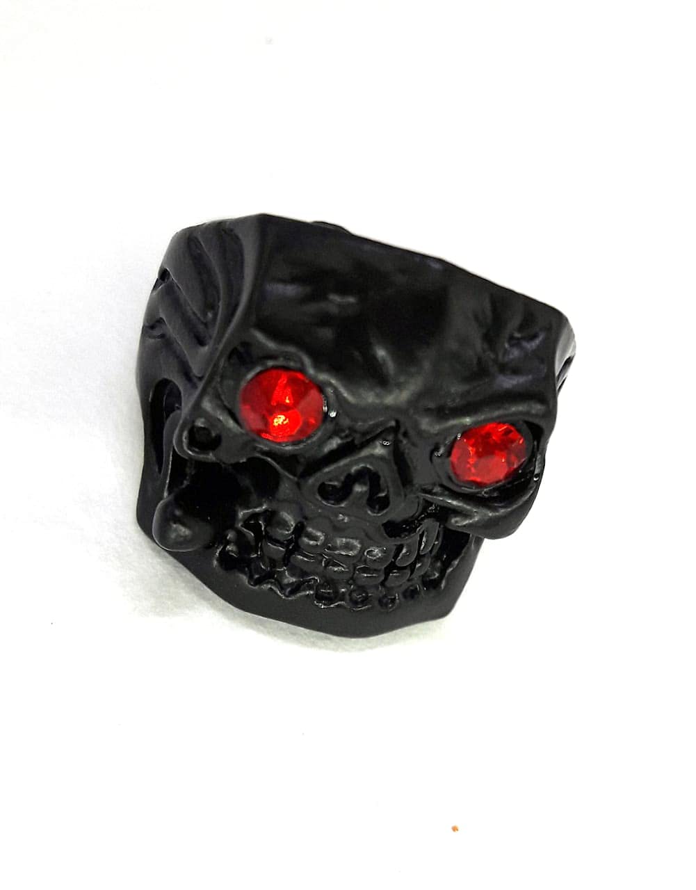 Rings For Men Black Colour Skull Red Eyes Ring For Bikers Unisex (B09BZL5HNS) Amazon Price History, Amazon Price Tracker
