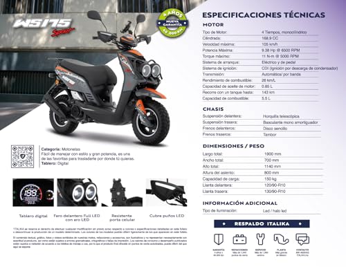 Catálogo de Italika 110cc , listamos los 10 mejores. 17 Imagen adicional