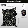 Cat Tote Bag, Cute Black Cat Canvas Tote Bag, Reusable Shopping Bag for Women, Work Bag for Laptop and Books, Beach Bag and Gift for Cat Lovers, 2-Piece Set with Keychain #4