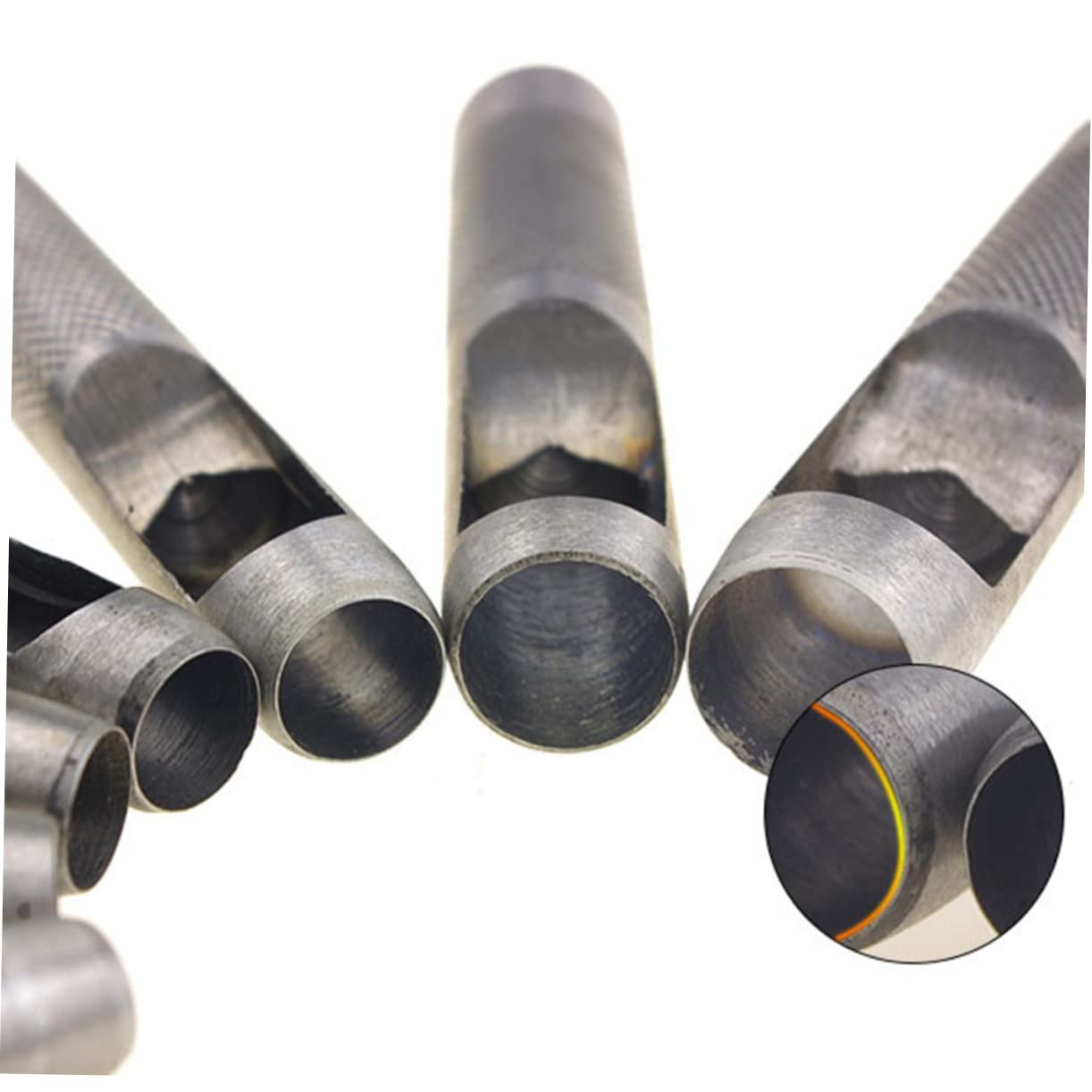 Edelstahl Gürtellochstanze 12 Stück 3-16mm 12 Größen für Lederarbeiten Sicher und Einfach für Heim und Profi Anwendung