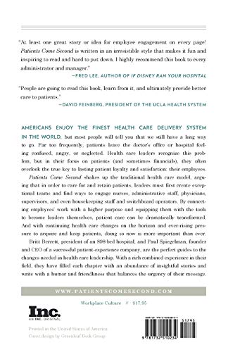 Patients Come Second: Leading Change by Changing the Way You Lead