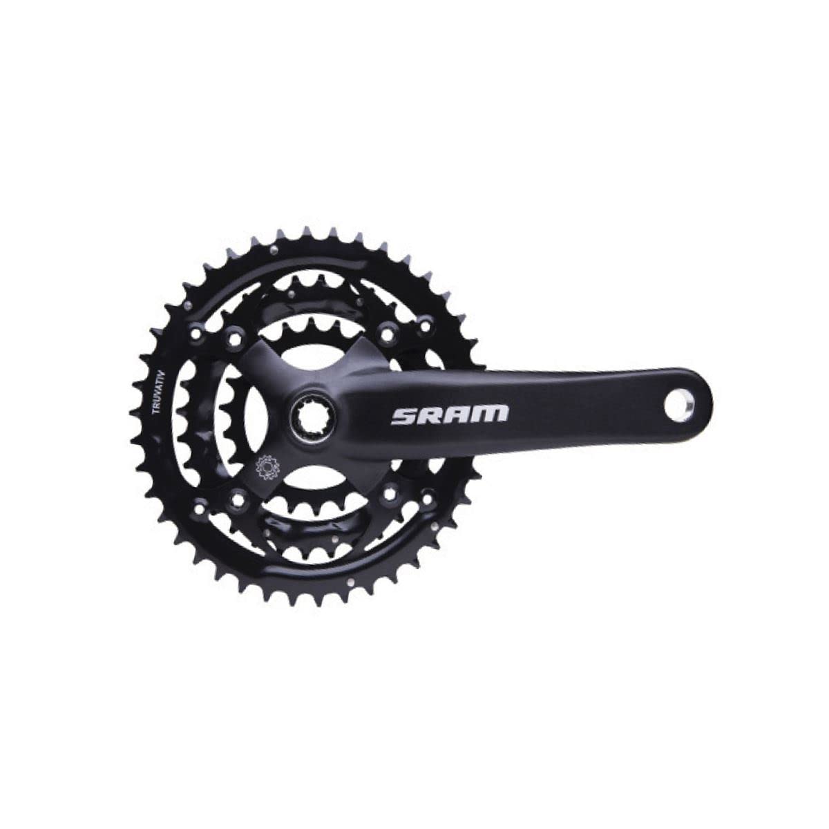 Juego de bielas SRAM S600: 3 x 8 velocidades, 175 mm x 42-32-22T, cono cuadrado, negro