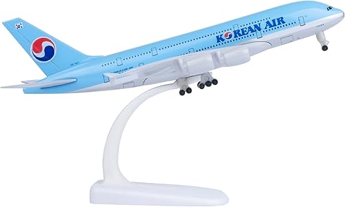 1:300 Escala coreana A380 modelo de avión fundido a troquel para adultos, hombres