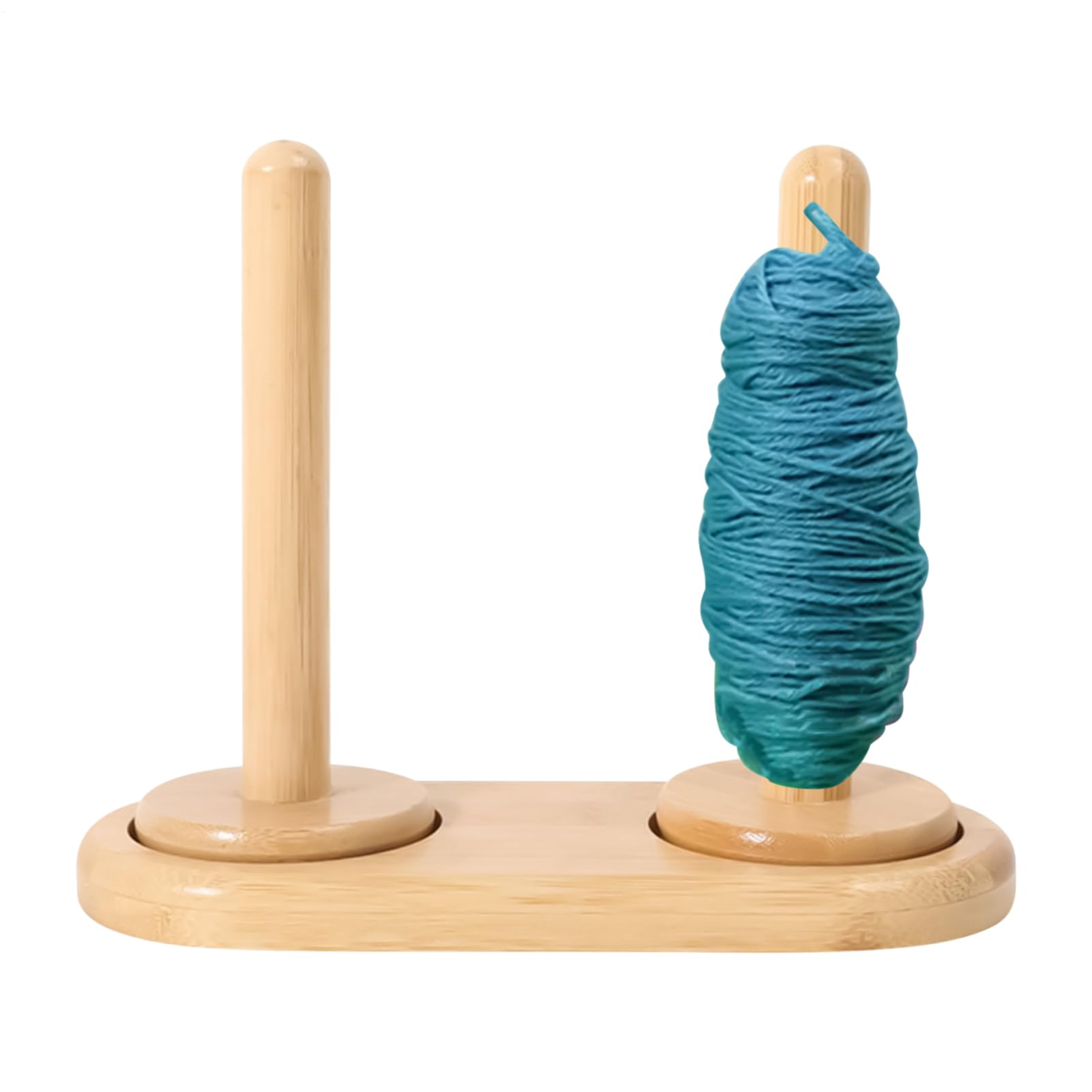 Distributeur organisateur de fils anti-nœud support tricot en bois