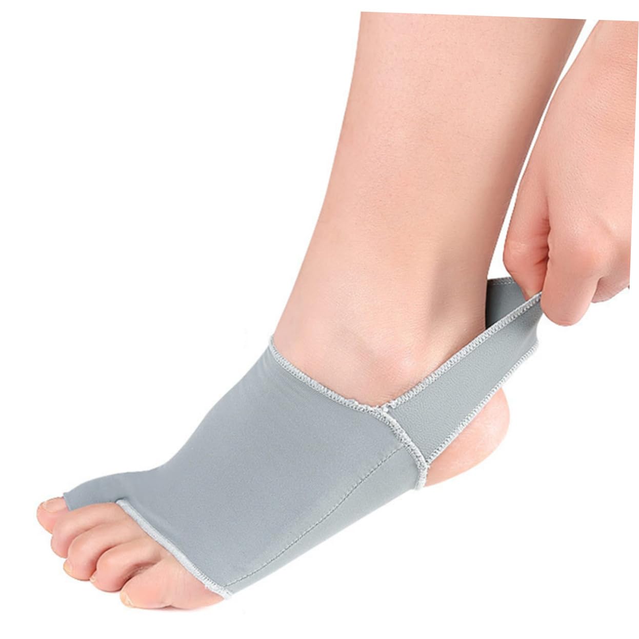 KOMBIUDA 1 Pair Foot Protector Toe Straightener Brace Hallux Splint Big Straightener Foot Covers Elastic Foot Sleeve Big Toe Day Night Support Hallux Sleeves Spacers Gasket Shim Grey Sebs