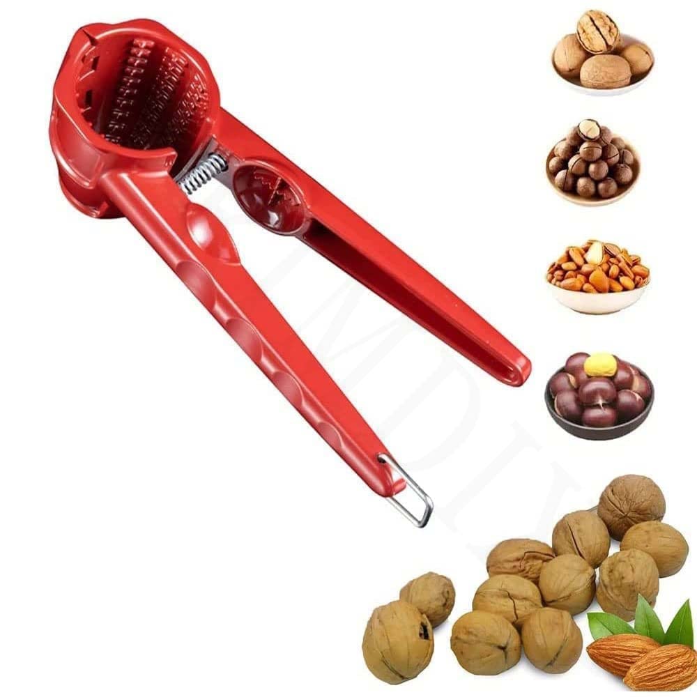 RIMDIXA Stainless Steel Walnut Cracker and Opener Tool,Multifunction Nutcracker with Non Slip Handle for Walnut Chestnut Pistachio Macadamia Nuts Hazelnut Sunflower Seeds