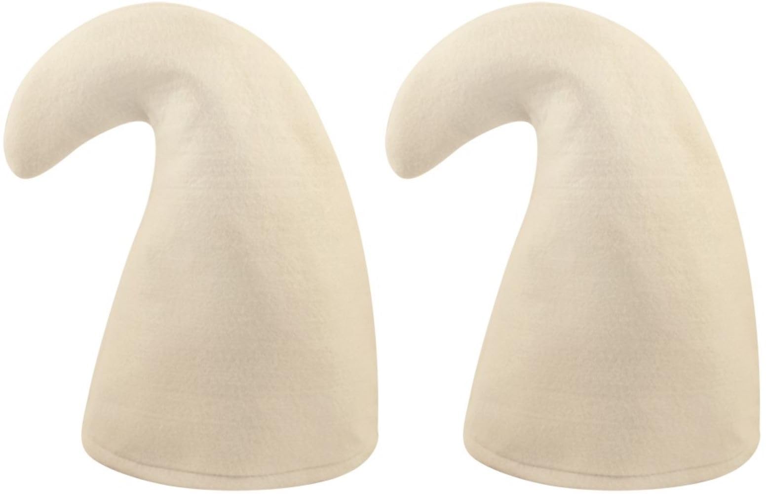Smart Cutie Bundle - 2x Adults Gnome Felt Hat Fancy Dress Accessory White