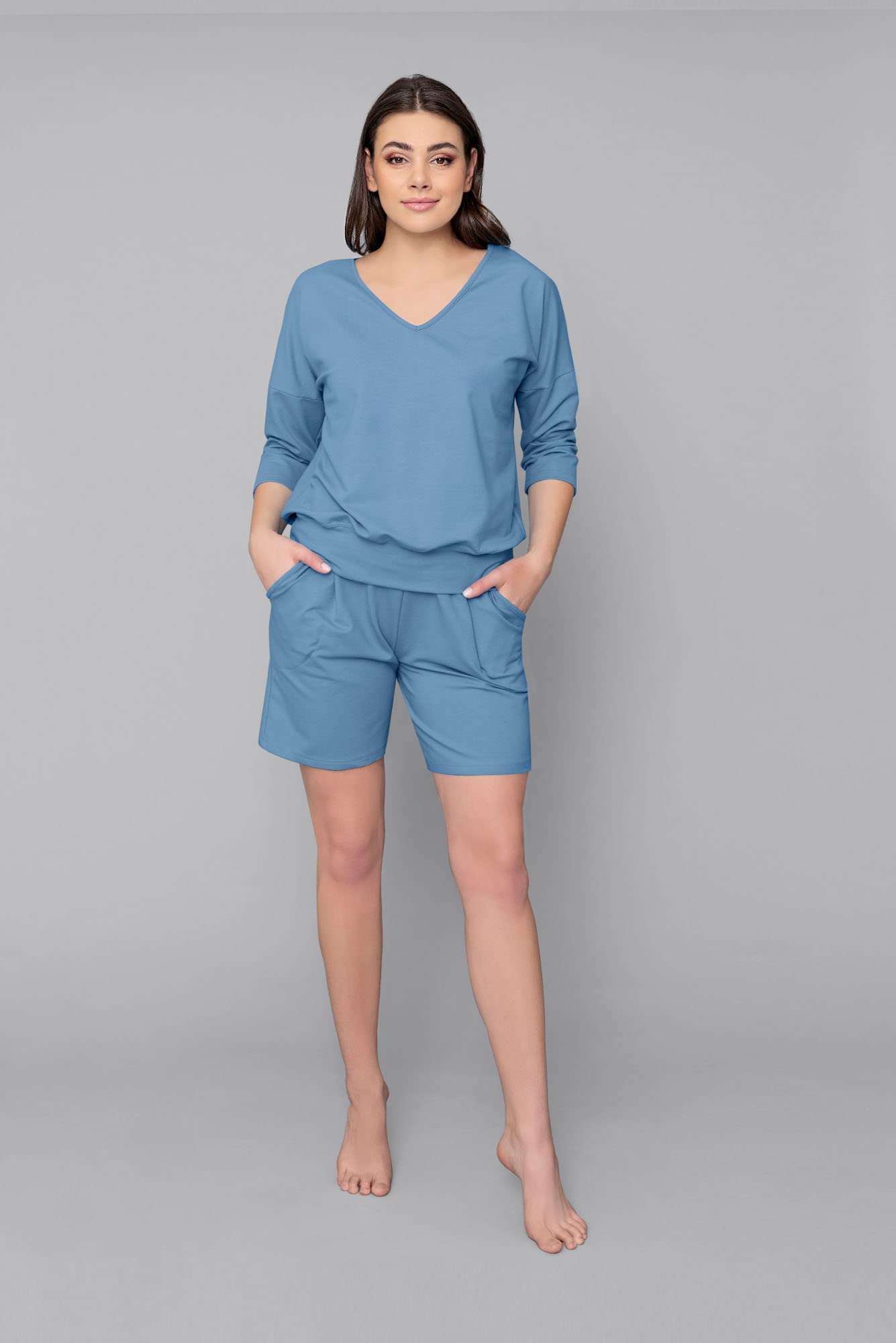 Italian Fashion Lounge Set Damen | Hausanzug Damen | Trainingsanzug Frauen | Jogginganzug Frauen Set 2-Teilig | Stilvolle Streatwear Trainingsanzüge für Ladies S-XXL