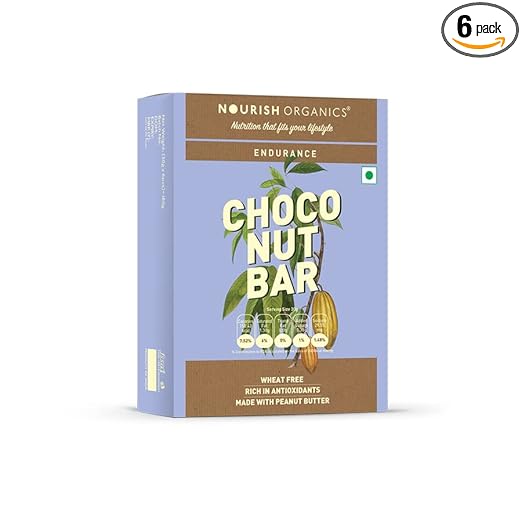 Nourish Organics Choco Oats Bar (Choco Nut Bar), 30g (Pack of 6)