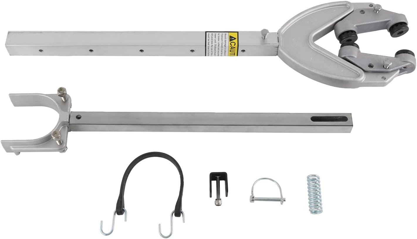 DICMIC Adjustable 27"-36" Shock Absorbing Transom Saver, Heavy Duty Head Hold Engine, Roller and Trailer Mount