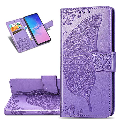 QIVSTAR Case for Samsung Galaxy A90 Card Holder Slot PU Leather Magnetic Wallet Soft Case with Stand Scratchproof Protective Flip Cover for Samsung Galaxy A80 Case Flower Butterfly Light Purple SD QIVSTAR Case for Samsung Galaxy A90 Card Holder Slot PU Leather Magnetic Wallet Soft Case with Stand Scratchproof Protective Flip Cover for Samsung Galaxy A80 Case Flower Butterfly Light Purple SD