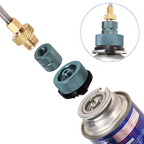DECDEAL Fogão de Acampamento ao ar livre Adaptador de Recarga de Gás LPG Acoplador de Cilindro Plana