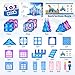 Magnetic Tiles 102pcs with 2 Stairs 2 Dolls Princess Castle Building Girls Toys Age 4-5 6-8 Magnetic Blocks Birthday Xmas Gifts for Girls Toys for 3 4 5 6 7 8+ Year Old