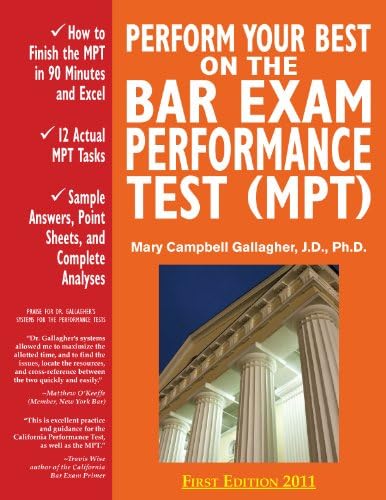 Perform Your Best on the Bar Exam Performance Test (MPT): Train to Finish the MPT in 90 Minutes "Like a Sport"