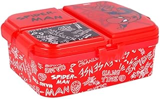 Spiderman XL Multi Compartment Rectangular Lunch Food Box Container, BPA Free