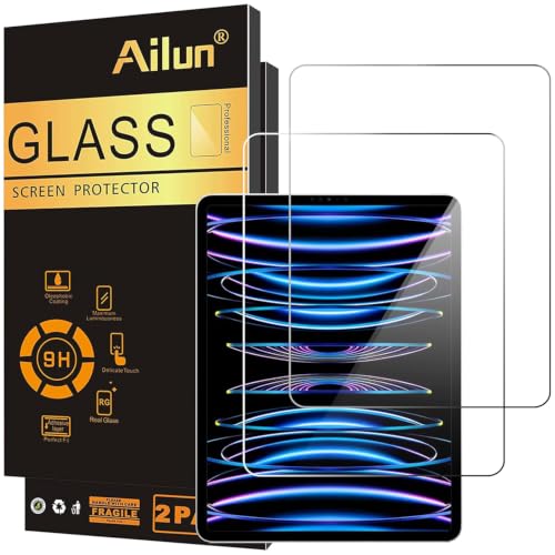 Ailun Screen Protector for iPad Air 4/5 Generation[10.9 Inch,2022 5th &2020 4th] iPad Pro 11 Inch Display[2022&2021&2020&2018 Release] Tempered Glass [Face ID & Apple Pencil & Case Compatible][2 Pack]