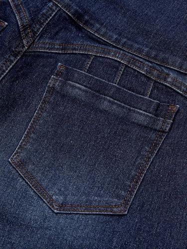 Flamingals Butt Lifting Jeans for Women Trendy High Waist Tummy Control Jeans Bootcut Flare Pants 2XL