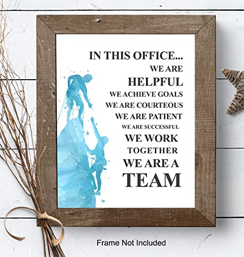 Yellowbird Art & Design Motivational Office Decor, Inspirational Quote – 8X10 Teamwork Poster For Hr, Team Leader, Manager, Boss thumb #7