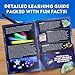 National Geographic Glow in The Dark Dig Kit - Excavate 6 Glow in The Dark Rocks & Dinosaurs from a Glowing Brick, Rock Collection, Science Kits for Kids, Rock Kit for Kids, STEM Kits, Dinosaur Toys