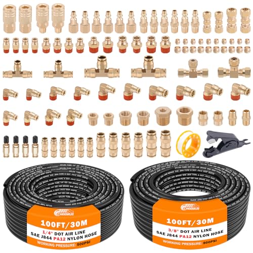 CheeMuii DOT air fittings with 100 ft lines