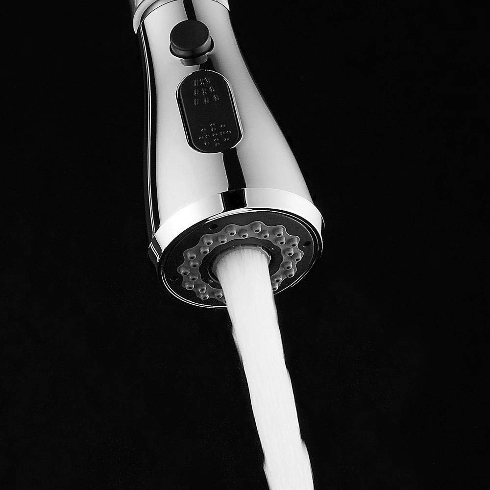 Cocina Grifos,Cabezal de Repuesto Multifunción Para Cabezal de Cocina con 2 Ajustes de Pulverizador Para Grifo de Cocina y Baño, Acabado Cromado, Universal G 1/2