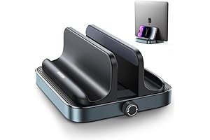 JOYROOM VERTICAL LAPTOP STAND: User-friendly Space-Saving Aluminum Vertical Laptop Stand Holder