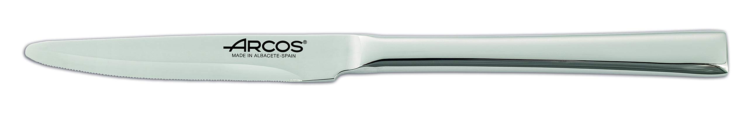 Arcos Serie Capri Caja de 12 uds Cuchillo de Postre, Monoblock de una pieza en Acero Inoxidable 90 mm, Color Plata (12 uds)