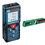 Bosch GLM 40 - Medidor láser de distancias + PLL 1 P - Ni de burbuja, medición manual