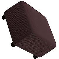 Fluwelen poef hoes hoes vierkant voor woonkamer, stretch hoes voor poef, elastische poef hoes, opvouwbare opbergkruk meubelbeschermer (Color : E, Size : 13-18in