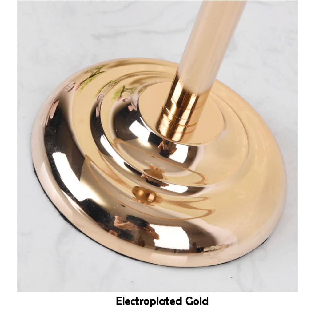 Ronde taartstandaard voor desserttafel Gegalvaniseerde gouden dessertstandaard Metalen cupcake-voetstukhouder voor gebaksnoep Display Plate Event