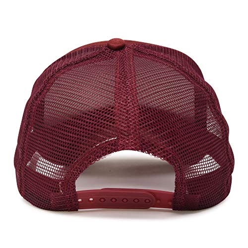 Image of Trucker Hat Mesh Cap Solid Colors Lightweight with Adjustable Strap Small Braid