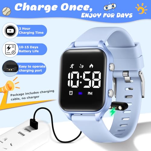 Image of Timever L6615E-LightBlue-Jia Kids Activity Trackers Made in China