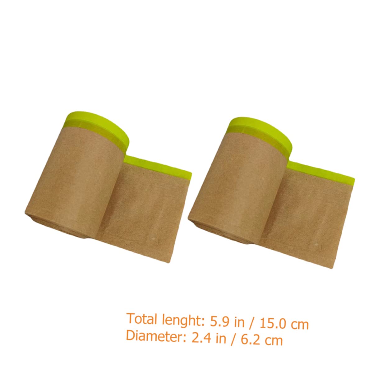 Lurrose 2 Rolls Paper Meters Masking Paper for Automotive Furniture Painting Easy to Apply No Versatile Protection for Home Car Decor