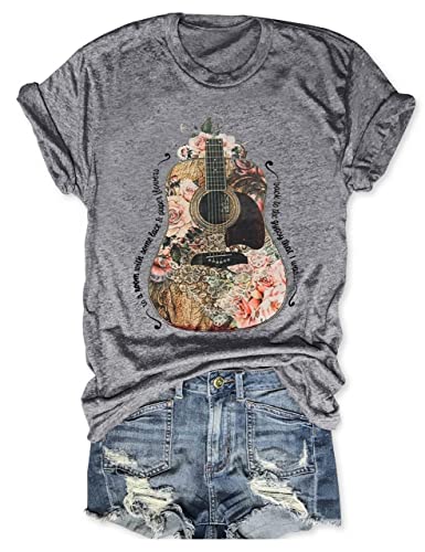 Women Nashville Shirts Vintage Country Music T Shirt Short Sleeve Rock Band Tops