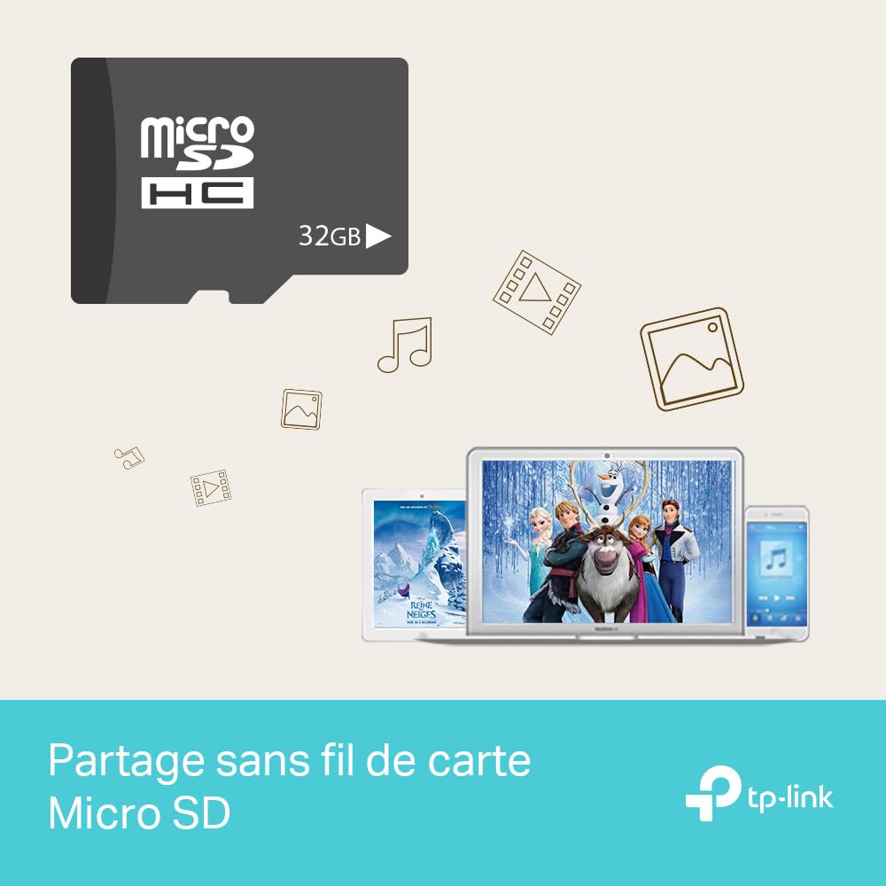 TP-Link M7350 Routeur 4G Modem 150Mbps Hotspot Batterie 2000mAh Déverrouillé