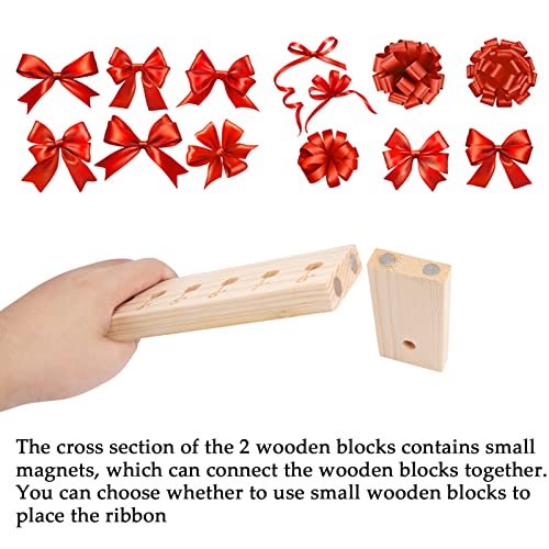 Ackitry X-Large Bow Maker For Bow Ribbon Wreath, 16 Inch Wooden Maker Tool For Making Bows, Diy Crafts Halloween Christmas Party Decorations, Hair Bows, Corsages, Holiday Wreaths #TOP2