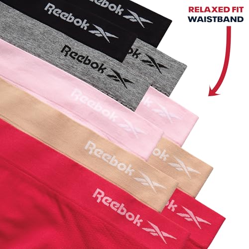 Image of Reebok Womens Hipster Panties Underwear, Stretch Tag-Free Waistband 10 Pack