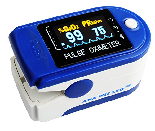 Finger Pulse Oximeter with Sp02 Plesmograph Waveform