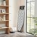 120 x 38cm Folding Ironing Board with Jumbo Iron Rest 7 Adjustable Height Extra Large Steam Iron Rest Foldable Collapsible Folding Metal Iron Ironing Table Rack with Non Slip Feet
