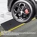 Shkalacar Heavy Duty Rubber Curb Ramp, 22000LBS Capacity Industrial Grade Portable Threshold Ramp with Hollow Grid Structure for Cars Trucks Forklifts Loading Docks Car Slope