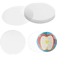 200 Pcs Clear Badge Film for 58mm Badge Circle Transparent Protective Film Button Pin Maker with Circle Mylars Plastic Cover Badges Protective Films for Button Maker DIY Arts Crafts 58mm