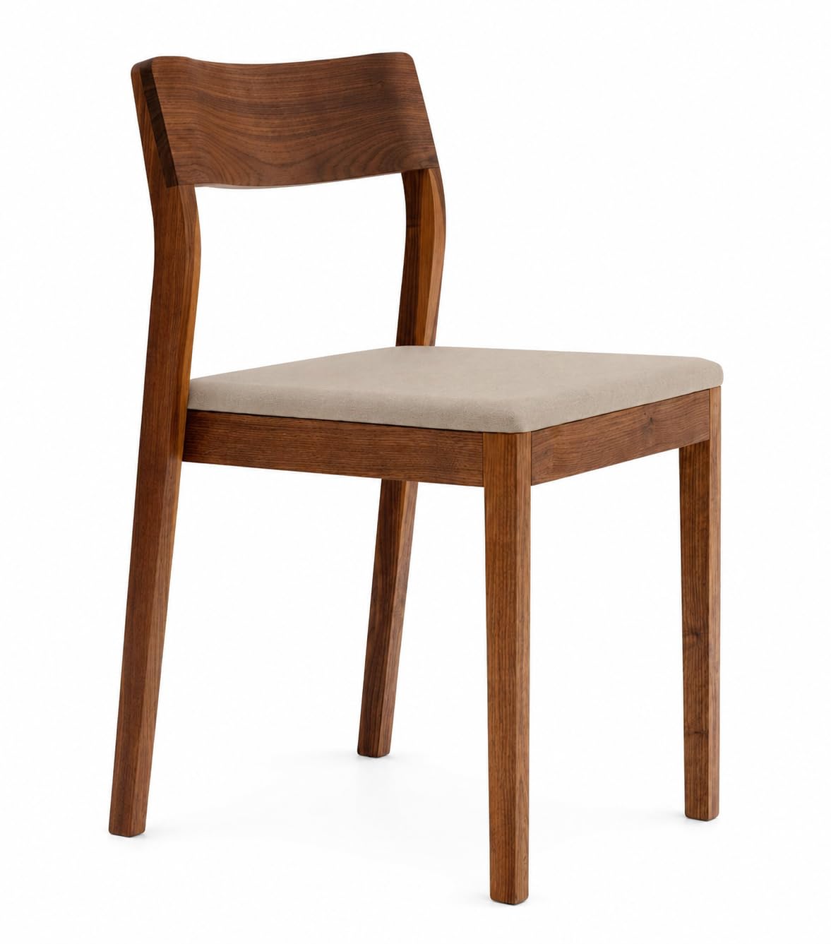 Genuine Decor Set of 2 Rosewood Dining Chairs – Rustic Teak Brown Finish, Solid Wood, No Cushion, Perfect for Dining Room (Cushion White)-image-27