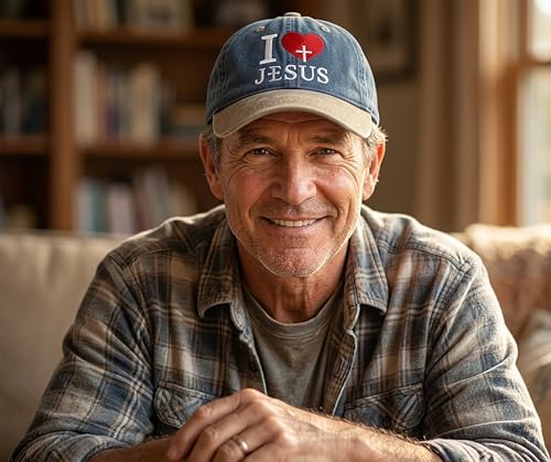 Image of I, Love Embroidered Baseball Cap