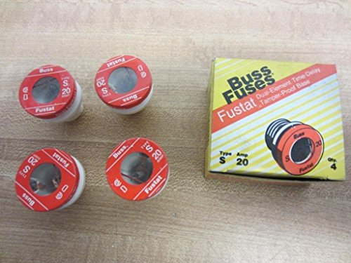 Fusible de type A S-20 Bussmann Fostat S 20 en lot de 4 pièces