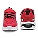 Wolidio Little/Big Kids Boys Girls Sneakers Lightweight Running Tennis Shoes Breathable Sport Athletic Fitness & Cross-Training Shoes Red and Black Size 4.5 Big Kid