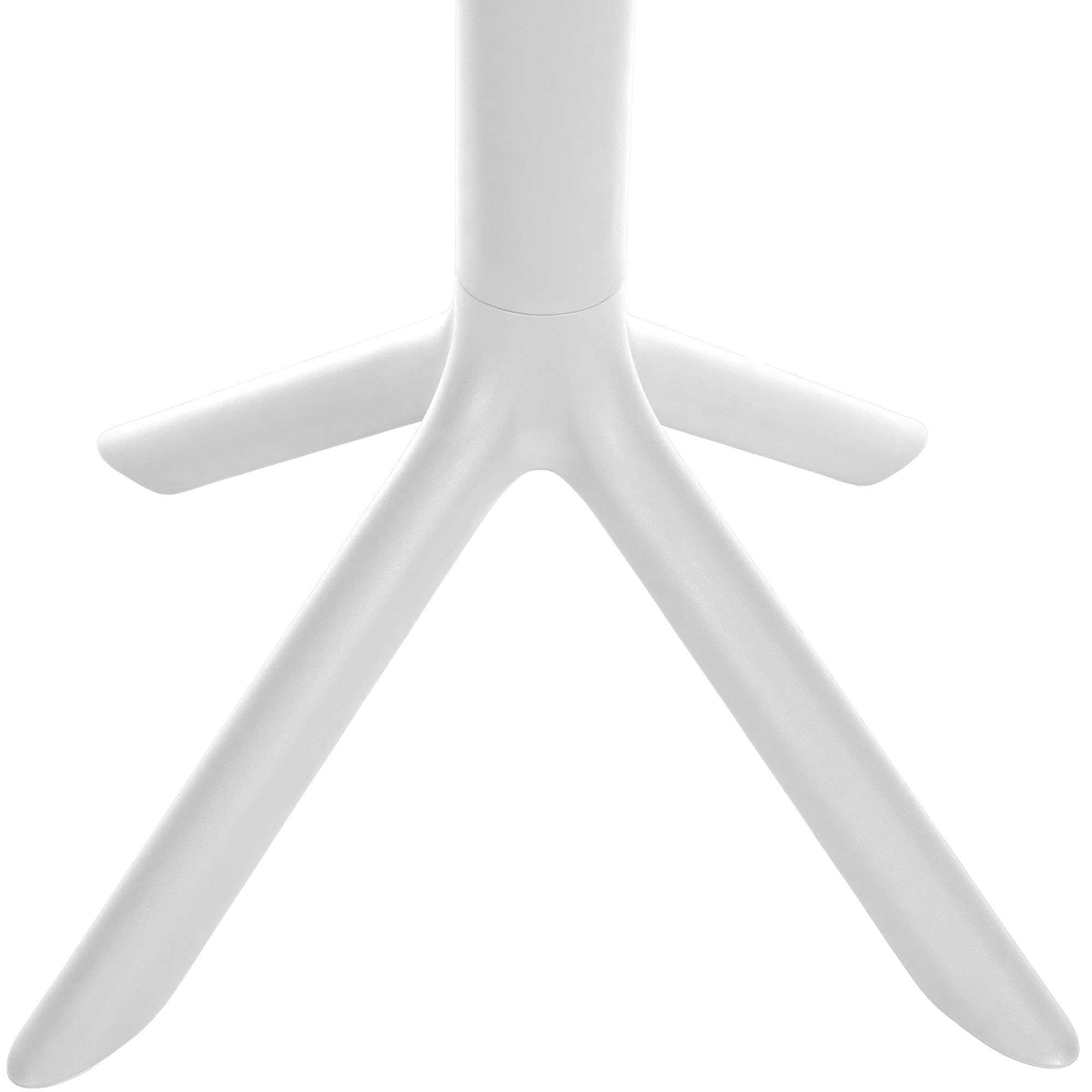 CLP Mesa Lacota Ø 60 cm I Mesa de jardín, Resistente a la Intemperie y a los Rayos UV I Mesa de balcón Redonda, Color:Blanco
